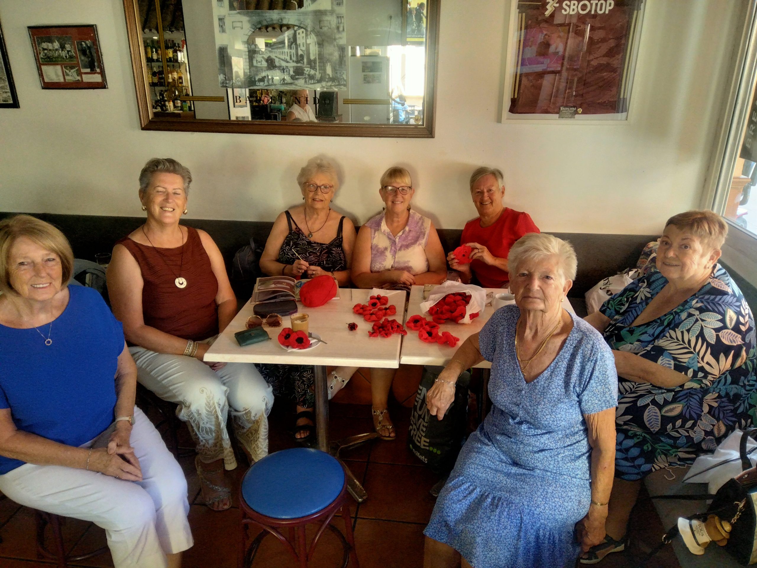 Knit and Knatter Support Age Concern with donation of 100 poppies