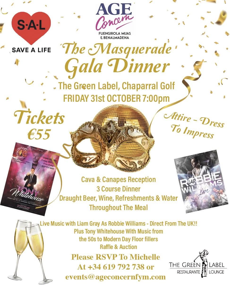 Masquerade Gala Dinner Announced 31 October 2025